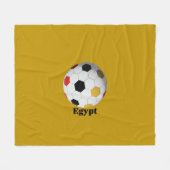 エジプト サッカー フリースブランケット (正面(横))