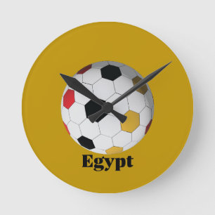 エジプト サッカー ラウンド壁時計
