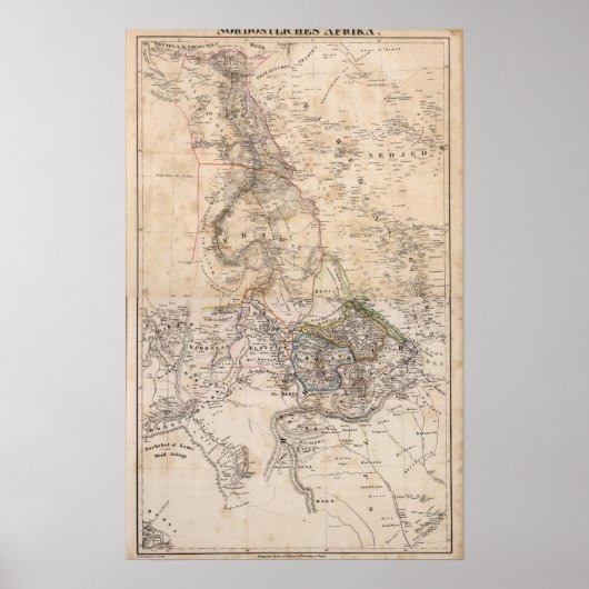 エジプト、スーダン、アフリカ ポスター (正面)