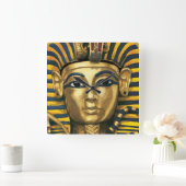 エジプト – トゥタンカームン スクエア壁時計 (ホーム)