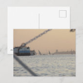 エジプト ナイル川の夕日 - ポストカード (正面/裏面)