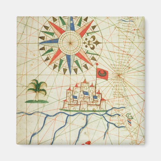 エジプト、ナイル川、カイロ マグネット (正面)