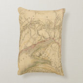 エジプト、パレスチナおよびアラビア地図 アクセントクッション (裏面(縦))