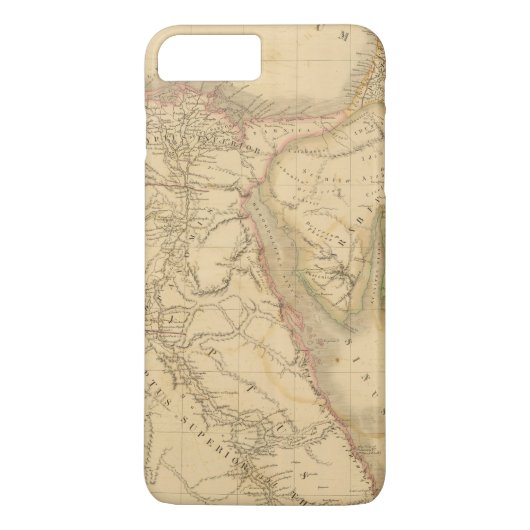 エジプト、パレスチナおよびアラビア地図 Case-Mate iPhoneケース (裏面)
