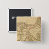 エジプト、パレスチナ、アラビア地図 缶バッジ (正面&裏面)