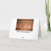 エジプト-ヒエログリフのグリーティングカード カード (裏面)