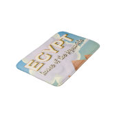 エジプト – ピラミッド旅行ポスタープリントのホーム バスマット (アングル)