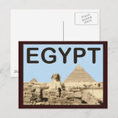 エジプト・ピラミッド・オブ・カフレ ポストカード (正面/裏面)