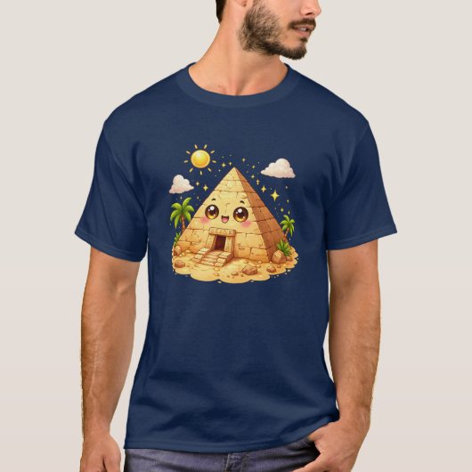 エジプト ピラミッド カワイイ Tシャツ (正面)