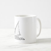 エジプト、ピラミッド、ナイル コーヒーマグカップ (正面右)