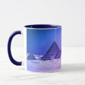 エジプト-ピラミッド、古代カイロヴィンテージコーヒー/ティー マグカップ (左)