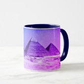 エジプト-ピラミッド、古代カイロヴィンテージコーヒー/ティー マグカップ (正面右)