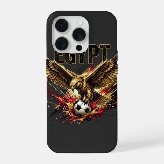 エジプト・ファルコン・サッカーファン 2026 iPhoneケース (裏面)