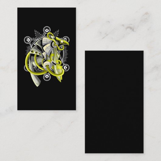 エジプト・ホーラスの聖なる幾何学古代エジプト 名刺 (正面/裏面)