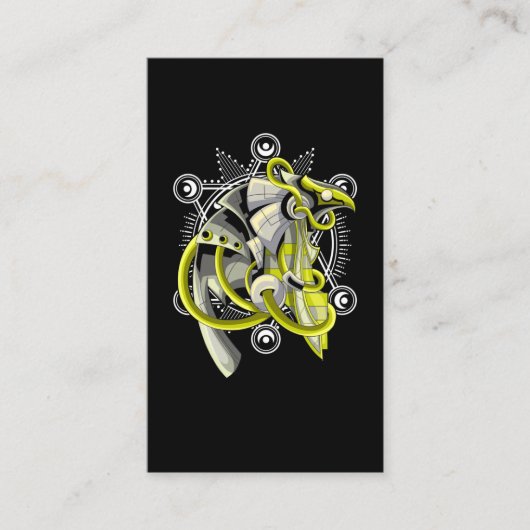 エジプト・ホーラスの聖なる幾何学古代エジプト 名刺 (正面)