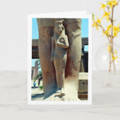 エジプト、ルクソールのカルナック寺院のネフェルタリ カード (黄色い花)