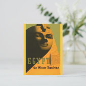 エジプト – ヴィンテージ旅行ポスターアート ポストカード (スタンド正面)