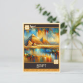 エジプト |ヴィンテージ絵画ー ポストカード (スタンド正面)