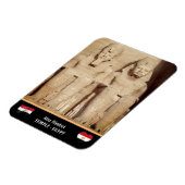 エジプト – 古代ファラオとアブシンベルの寺院 マグネット (左側)