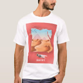 エジプト 旅行ポスター Tシャツ (正面)