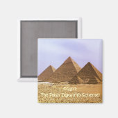 エジプト：最初のピラミッド型の磁石おもしろい マグネット (正面/裏面)