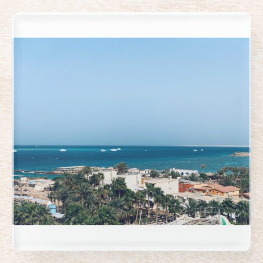 エジプト、紅海。ガラスコースター ガラスコースター (正面)