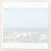 エジプト、紅海。ガラスコースター ガラスコースター (裏面)