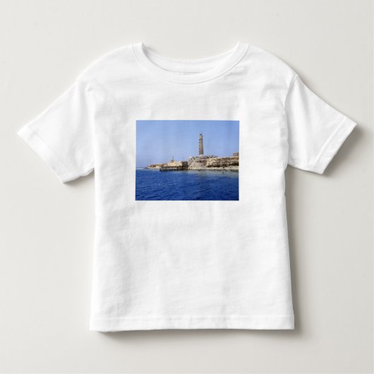 エジプト，紅海，ブラザー諸島の灯台 トドラーTシャツ (正面)