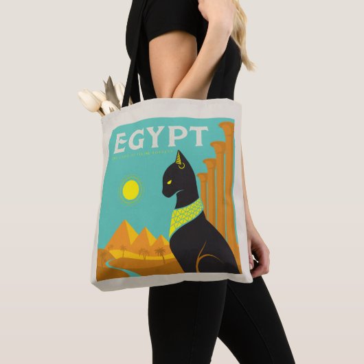 エジプト | 線条旗の地 トートバッグ (クローズアップ)