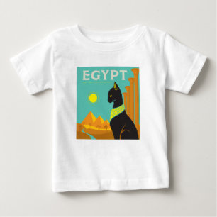 エジプト 線条旗の地 ベビーTシャツ