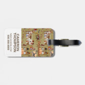 エジプト|記号パターン ラゲッジタグ (裏面横)