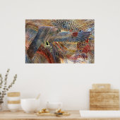 エジプト《鳥》ハヤブサプリント ポスター (キッチン)