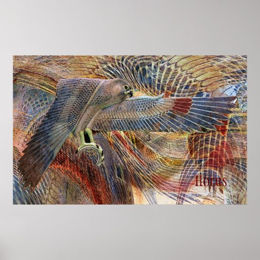 エジプト《鳥》ハヤブサプリント ポスター (正面)