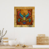 エジプト《鳥》ハヤブサ ポスター (キッチン)