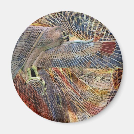 エジプト《鳥》ハヤブサ マグネット (正面)