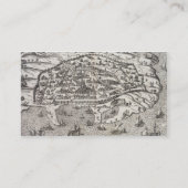 エジプト、c.1625 (版木、銅版、版画のアレキサンドリアの町の地図 名刺 (裏面)