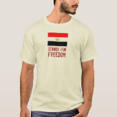エジプト：: Freedom (オーガニック)の略 Tシャツ (正面)