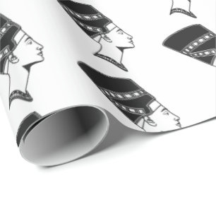 エジプトNefertitiのエジプトの女王の歴史 ラッピングペーパー