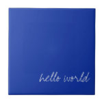 エジプパーソナライズされたトブルー タイル<br><div class="desc">カスタマイズ可能な文字エジプトの青は、ケイ酸カルシウムやキュプラリベイトとも呼ばれる青の陰である。古代エジプトで何千年も使われた顔料である。最初の合成顔料とされる。それはカルーレという名前でローマ人に知られていた。</div>