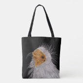 エジプ図解入りの、写真付きのトのハゲワシ トートバッグ (裏面)