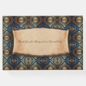 エジモダンプト、イスラム、アラビア語、アフリカデザイン ゲストブック (裏面)