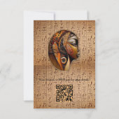 エジモダンプト、イスラム、アラビア語、アフリカデザイン サンキューカード (裏面)