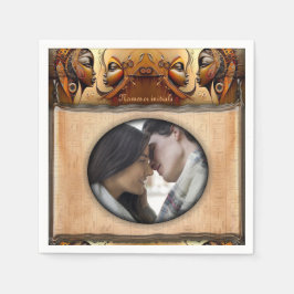 エジモダンプト、イスラム、アラビア語、アフリカデザイン スタンダードカクテルナプキン