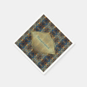 エジモダンプト、イスラム、アラビア語、アフリカデザイン スタンダードカクテルナプキン (角)