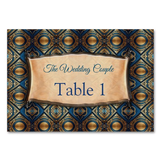 エジモダンプト、イスラム、アラビア語、アフリカデザイン テーブルナンバー (正面)