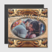 エジモダンプト、イスラム、アラビア語、アフリカデザイン マグネット招待状 (正面/裏面)