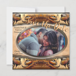 エジモダンプト、イスラム、アラビア語、アフリカデザイン マグネット招待状