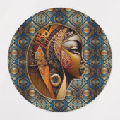 エジモダンプト、イスラム、アラビア語、アフリカデザイン ラベル (デザイン1)