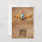 エジモダンプト、イスラム、アラビア語、アフリカデザイン 出欠カード (裏面)