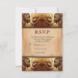 エジモダンプト、イスラム、アラビア語、アフリカデザイン 出欠カード